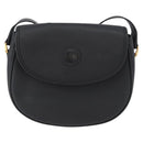 GUCCI Shoulder Bag Leather Gold Black 007 14 0074 Auth 172286-13