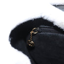 GUCCI Shoulder Bag Leather Gold Black 007 14 0074 Auth 172286-21