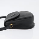 GUCCI Shoulder Bag Leather Gold Black 007 14 0074 Auth 172286-4