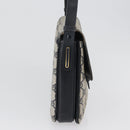 GUCCI GG Supreme Shoulder Bag PVC Navy Gold Auth 172288-5
