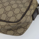 GUCCI GG Supreme Shoulder Bag PVC Beige Silver 114291 Auth 172289-12