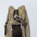 GUCCI GG Supreme Shoulder Bag PVC Beige Silver 114291 Auth 172289-15