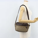 GUCCI GG Supreme Shoulder Bag PVC Beige Silver 114291 Auth 172289-24