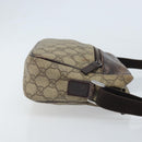 GUCCI GG Supreme Shoulder Bag PVC Beige Silver 114291 Auth 172289-4