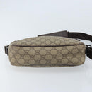 GUCCI GG Supreme Shoulder Bag PVC Beige Silver 114291 Auth 172289-9