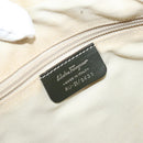 Salvatore Ferragamo Schoudertas Suède Kaki Auth 172292-12