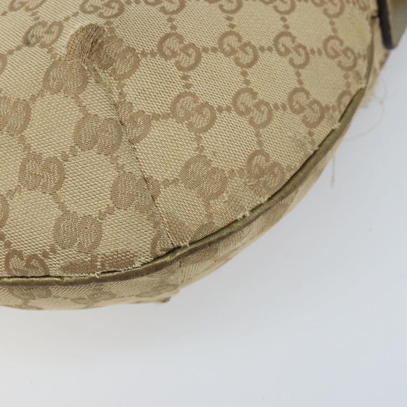GUCCI Sherry Line GG Canvas Shoulder Bag Beige Gold pink 181092 Auth 172293