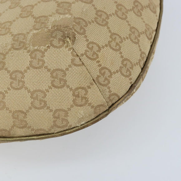 GUCCI Sherry Line GG Canvas Shoulder Bag Beige Gold pink 181092 Auth 172293