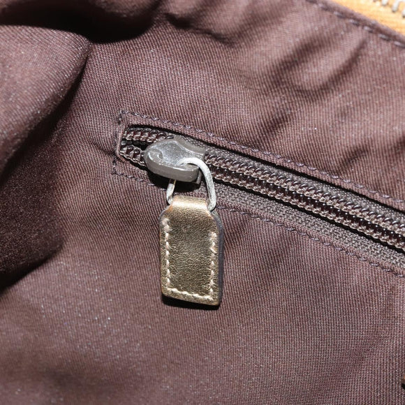 GUCCI Sherry Line GG Canvas Shoulder Bag Beige Gold pink 181092 Auth 172293
