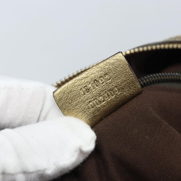 GUCCI Sherry Line GG Canvas Shoulder Bag Beige Gold pink 181092 Auth 172293