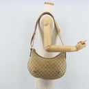 GUCCI Sherry Line GG Canvas Shoulder Bag Beige Gold pink 181092 Auth 172293-24