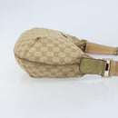 GUCCI Sherry Line GG Canvas Shoulder Bag Beige Gold pink 181092 Auth 172293-3
