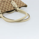 GUCCI GG Canvas Hand Bag Beige Gold 07198 Auth 172295-7