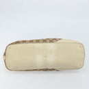 GUCCI GG Canvas Hand Bag Beige Gold 07198 Auth 172295-9