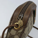 GUCCI GG Supreme Web Sherry Line Bag PVC Beige 007 58 6112 4023 Auth 172298-15