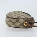 GUCCI GG Supreme Web Sherry Line Bag PVC Beige 007 58 6112 4023 Auth 172298-4