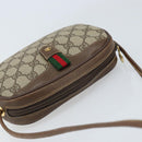 GUCCI GG Supreme Web Sherry Line Bag PVC Beige 007 58 6112 4023 Auth 172298-6