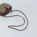 GUCCI GG Supreme Web Sherry Line Bag PVC Beige 007 58 6112 4023 Auth 172298-7