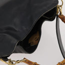GUCCI Bambus Handtasche Leder 2-Wege Schwarz Gold Original 172300-6