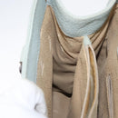 GUCCI Bamboo Tote Bag Suede Light Blue Gold 002 1186 0260 Auth 172301-22