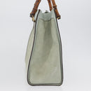 GUCCI Bamboo Tote Bag Suede Light Blue Gold 002 1186 0260 Auth 172301-3