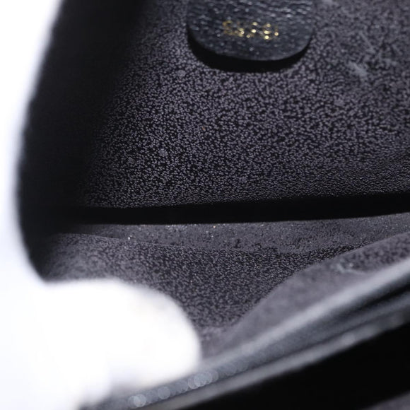 GUCCI Bamboo Tote Bag Leather Black Gold 002 0260 2615 Auth 172302