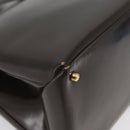 GUCCI Hand Bag Patent leather Brown Gold Auth 172303-14