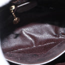 GUCCI Hand Bag Patent leather Brown Gold Auth 172303-10