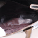 GUCCI Hand Bag Patent leather Brown Gold Auth 172303-20