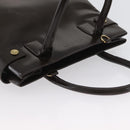 GUCCI Hand Bag Patent leather Brown Gold Auth 172303-6
