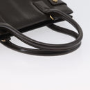 GUCCI Hand Bag Patent leather Brown Gold Auth 172303-7