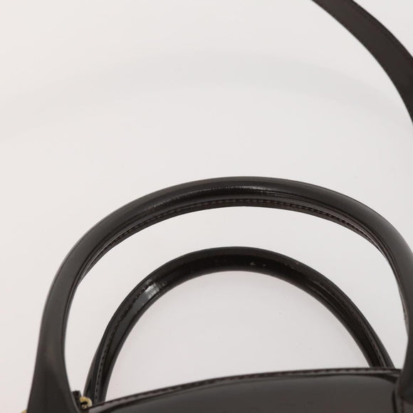 GUCCI Hand Bag Patent leather 2way Brown Gold 000 2404 0503 Auth 172304