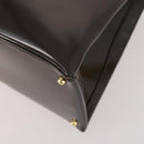GUCCI Hand Bag Patent leather 2way Brown Gold 000 2404 0503 Auth 172304-12