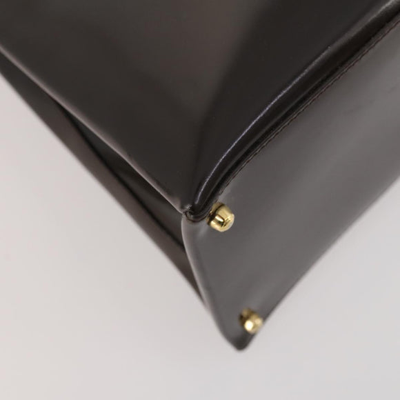 GUCCI Hand Bag Patent leather 2way Brown Gold 000 2404 0503 Auth 172304