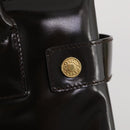 GUCCI Hand Bag Patent leather 2way Brown Gold 000 2404 0503 Auth 172304-16