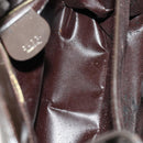 GUCCI Hand Bag Patent leather 2way Brown Gold 000 2404 0503 Auth 172304-18