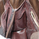 GUCCI Hand Bag Patent leather 2way Brown Gold 000 2404 0503 Auth 172304-20