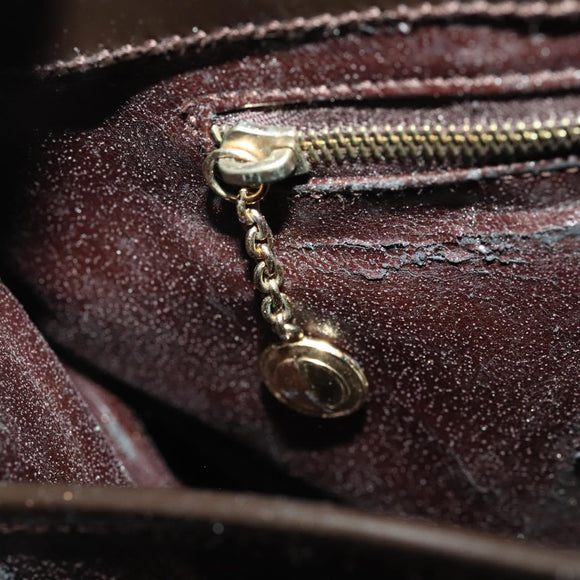 GUCCI Hand Bag Patent leather 2way Brown Gold 000 2404 0503 Auth 172304