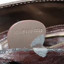 GUCCI Hand Bag Patent leather 2way Brown Gold 000 2404 0503 Auth 172304-24