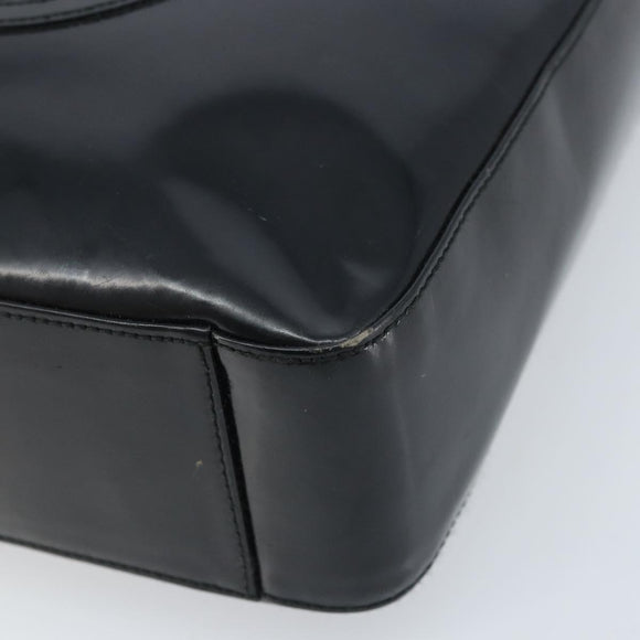 GUCCI Shoulder Bag Patent leather Black Silver 000 1013 0506 Auth 172305