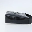 GUCCI Shoulder Bag Patent leather Black Silver 000 1013 0506 Auth 172305-4