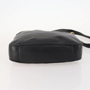 GUCCI Bamboo Shoulder Bag Leather 2way Black Gold 001 1014 1577 Auth 172306-5
