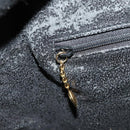 GUCCI Bamboo Shoulder Bag Leather 2way Black Gold 001 1014 1577 Auth 172306-22