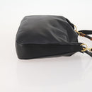 GUCCI Bamboo Shoulder Bag Leather 2way Black Gold 001 1014 1577 Auth 172306-3