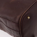 GUCCI Bamboo Shoulder Bag Leather 2way Bordeaux Gold 001 2865 1657 Auth 172307-17