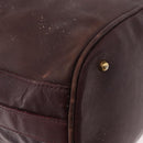 GUCCI Bamboo Shoulder Bag Leather 2way Bordeaux Gold 001 2865 1657 Auth 172307-10