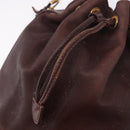 GUCCI Bamboo Shoulder Bag Leather 2way Bordeaux Gold 001 2865 1657 Auth 172307-19