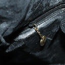 GUCCI Bamboo Schultertasche Leder Schwarz Gold 001 1998 1577 Auth 172308-20