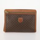 CELINE Macadam Canvas C Sulky Shoulder Bag PVC 2 Set Brown Beige Auth 172314-11