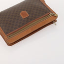 CELINE Macadam Canvas C Sulky Shoulder Bag PVC 2 Set Brown Beige Auth 172314-14